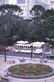 Tourist bus in Curitiba