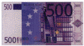 Billete de 500 euros.