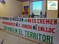Ateneu Popular del Pla d'Urgell, a Mollerussa. Acte contra la incineradora a Juneda.
