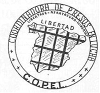 COPEL. Coordinadora de Presos En Lucha. Logotipo.