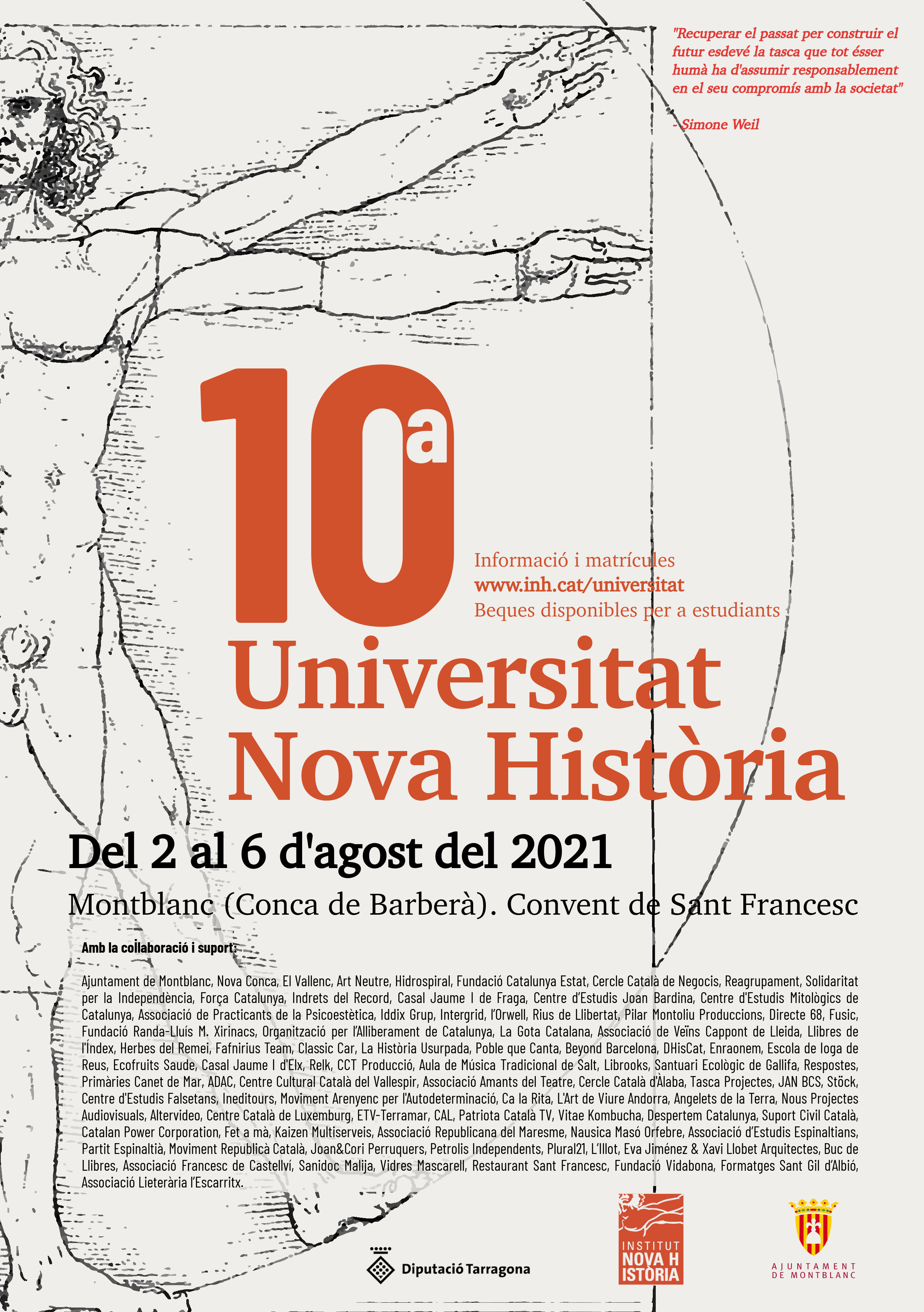 Cartell Universitat Nova Història 2023.