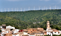 Trucafort parc éolien, près de la Tour Fontaubella. Photo: Àlex Tarroja.