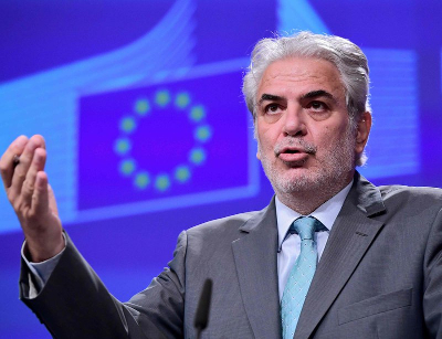 Christos Stylianides, eurocomisario de Ayuda Humanitaria y Gestión de Crisis ayer en Bruselas Foto: AFP.