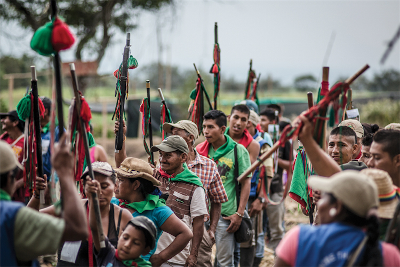 «¡Guardia Guardia! ¡Fuerza Fuerza!» es el grito de los Kiwe Thegna./Ariel Arango.