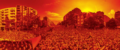 Manifestación del 11 de septiembre en Barcelona. Manifestación del 11 de septiembre en Barcelona.