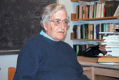 Noam Chomsky. Fotografía de W. Xiao.