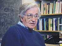 Noam Chomsky. Fotografia de W. Xiao.