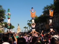 Torres humanas con esteladas.