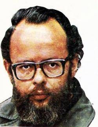 Lluís Maria Xirinacs. Fotografia de la campanya electoral del BEAN de l'any 1979.