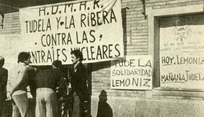 Varias pancartas en Tudela, para la manifestación del 3 de junio de 1979, que fue brutalmente reprimida (foto 4 de 7).